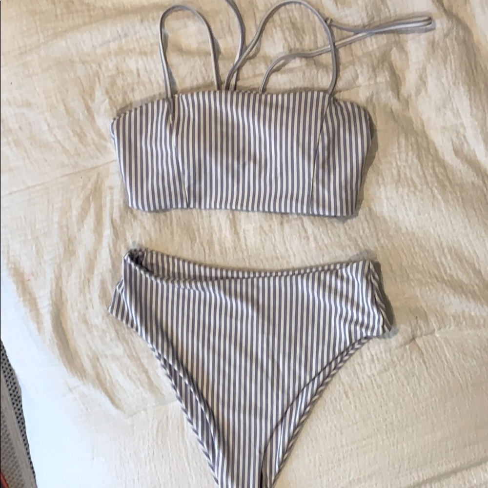 Never used cute striped Shein Swimsuit!